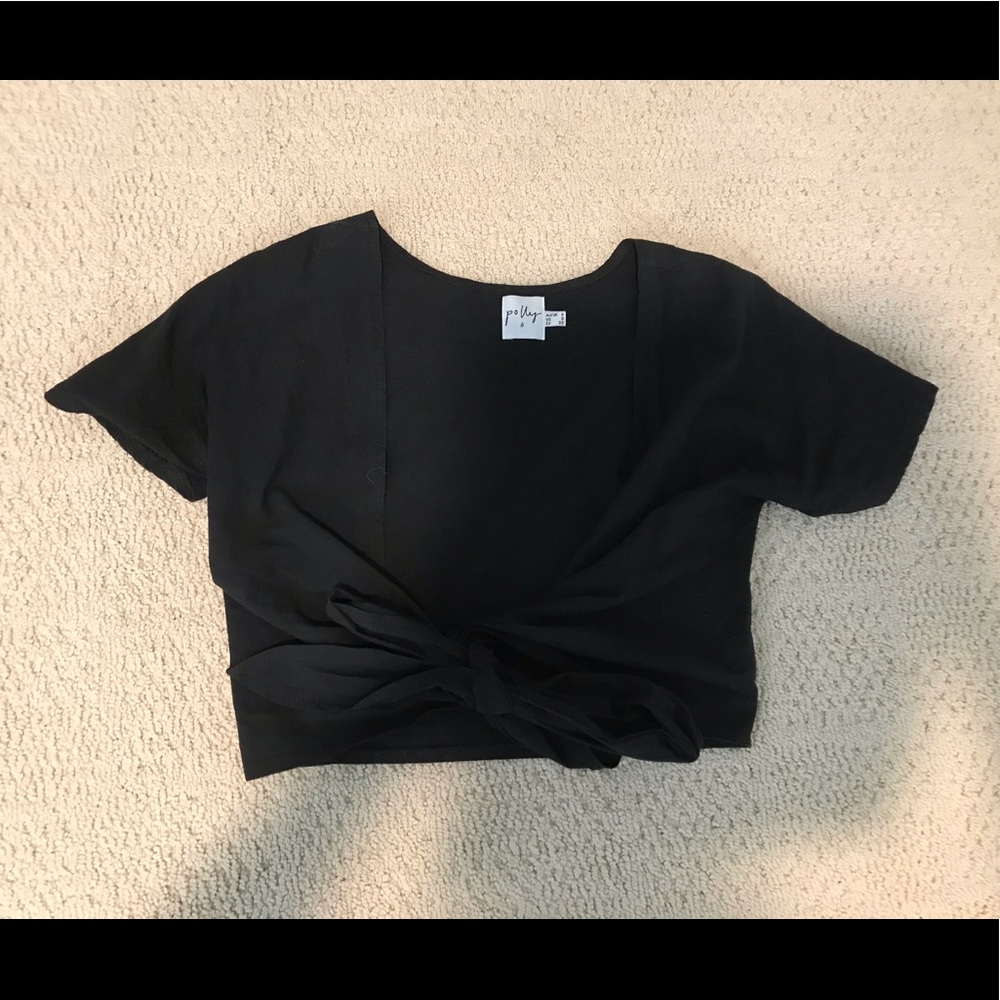 Princess Polly tie front short sleeve top